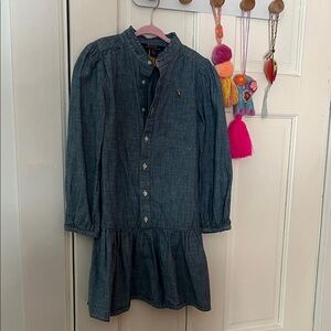 Polo - Sz. 6 - Stylish Denim Kids Dress